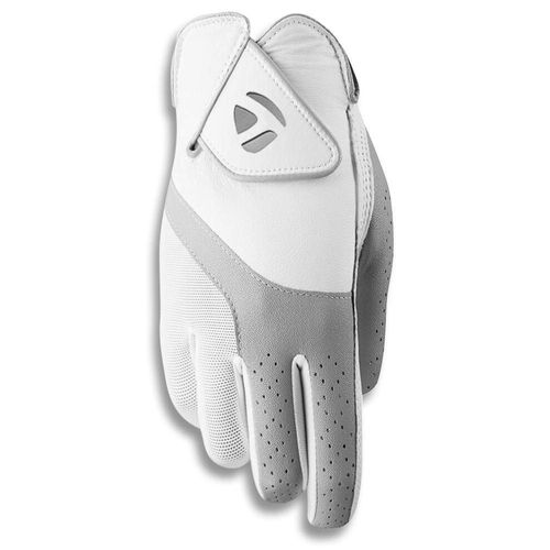 TaylorMade 2019 Kalea Women's Golf Glove  White/Gray  Worn on Right Hand  Small