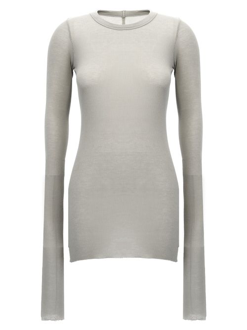 Rib Ls T T-Shirt Gray