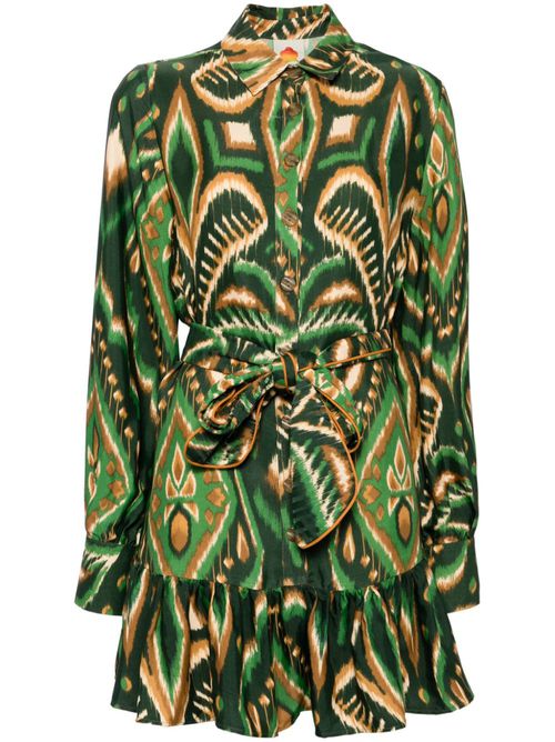 All-over floral print dress - Green
