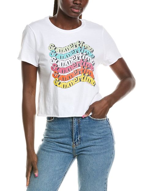 Summertime Cropped T-Shirt