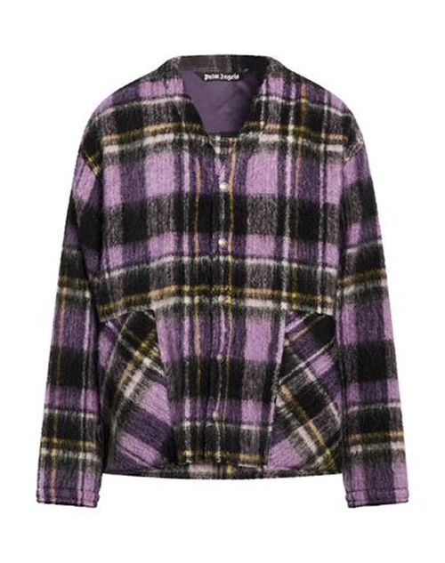 Man Shirt Purple Size 36 Virgin Wool, Alpaca wool, Mohair wool, Polyamide
