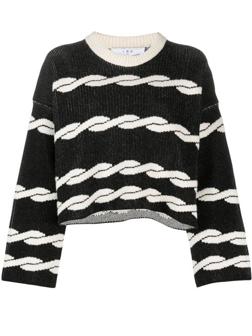 Wahib cropped jumper - Black