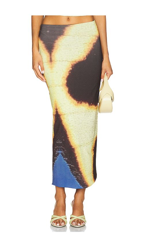 Feners Tu x Mi Skirt in Black,Lemon.  XL. Also in L, M