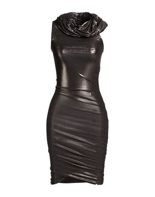 Woman Midi dress Charcoal Size 2 Viscose, Elastane