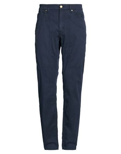 Man Pants Midnight blue Size 31 Cotton, Lyocell, Elastane