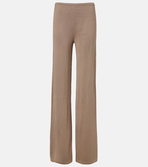 Esme silk-blend straight pants