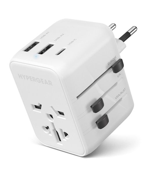 WorldCharge Universal Travel Adapter with USB-C