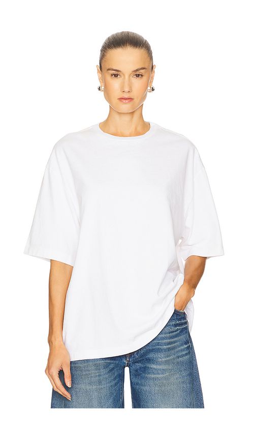 GRLFRND XL Tee in White - White. M-L also in