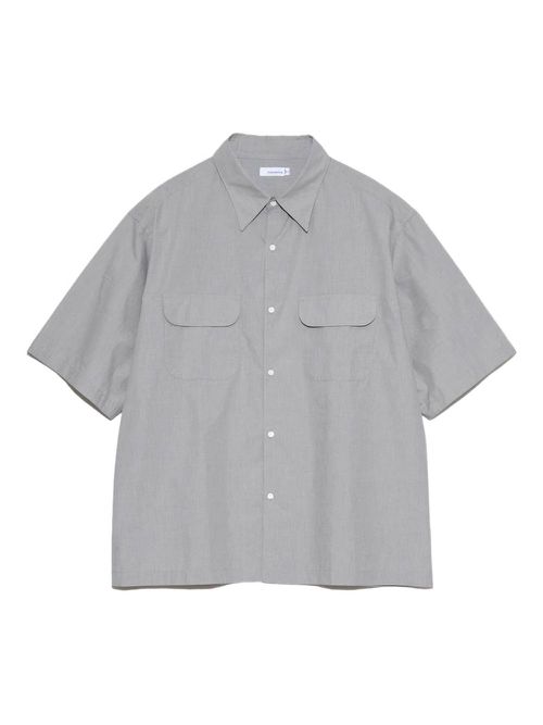 Nanamica regular-collar end-on-end shirt - Grey