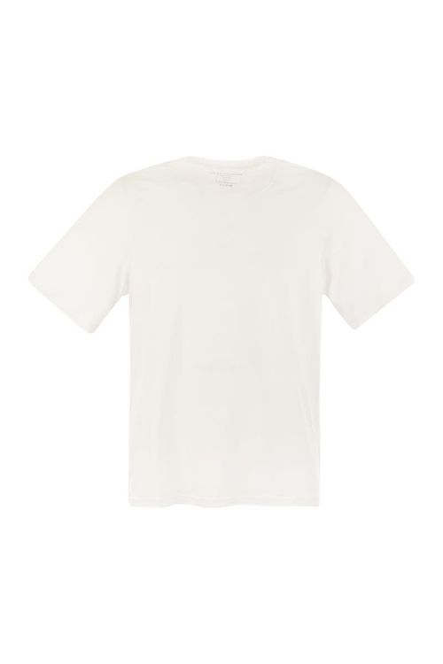 Majestic Short-Sleeved T-Shirt In Lyocell And Cotton