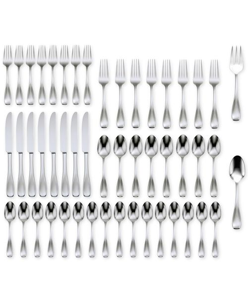 Voss 50-Pc Flatware Set, Service for 8, Created for Macy's - Silver