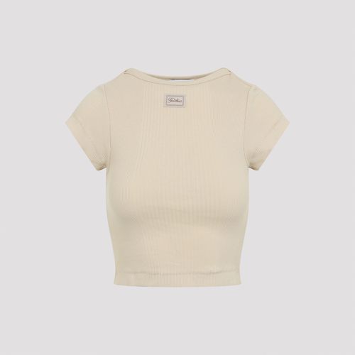 Cropped T-shirt Nude & Neutrals Cotton Tshirt - Women