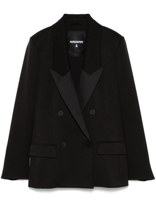 Peak-lapels blazer - Black