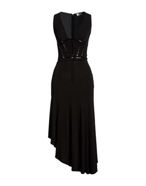Woman Midi dress Black Size 2 Viscose
