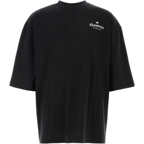 Adidas By Willy Chavarria Black Cotton Adidas By Willy Chavarria Oversize T Shirt