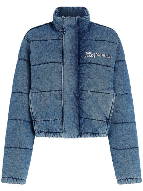 Denim puffer jacket - Blue