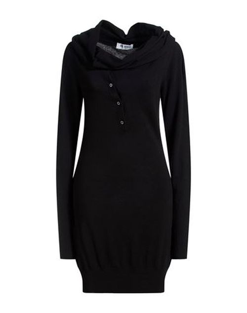 Woman Mini dress Black Size 6 Virgin Wool, Cashmere