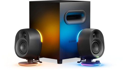 Arena 7 2.1 Bluetooth Gaming Speakers with RGB Lighting (3 Piece) - Black