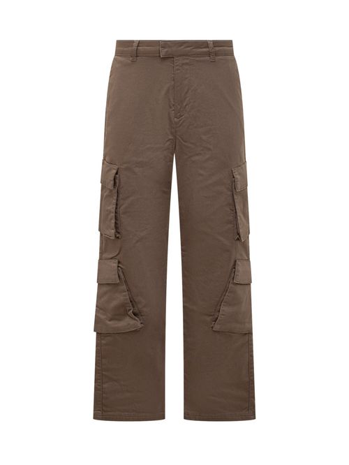Brown Straight Cargos Pants