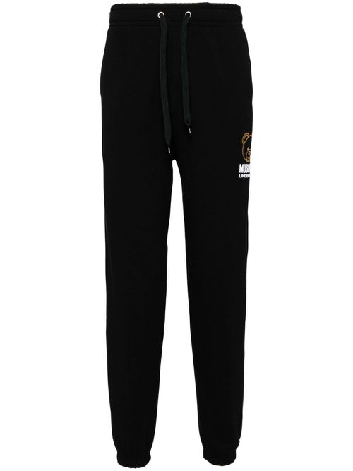 Teddy Bear-motif sweatpants - Black