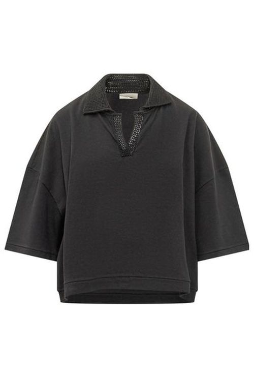Atomo Factory Crochet Polo Top