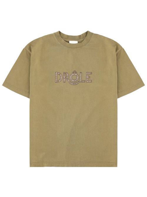Drôle De Monsieur Classic Cotton T-Shirt for Men