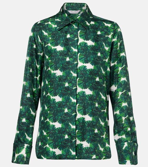 Rodesia printed silk twill shirt
