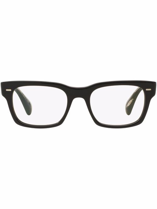 Ryce rectangle-frame glasses - White