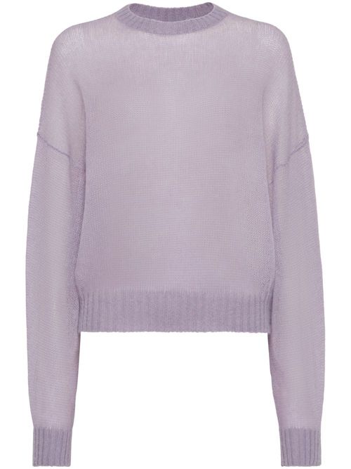 Monili-embellished sweater - Purple