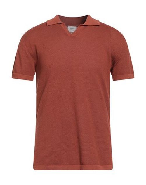 Selezione Man Sweater Rust Size L Silk
