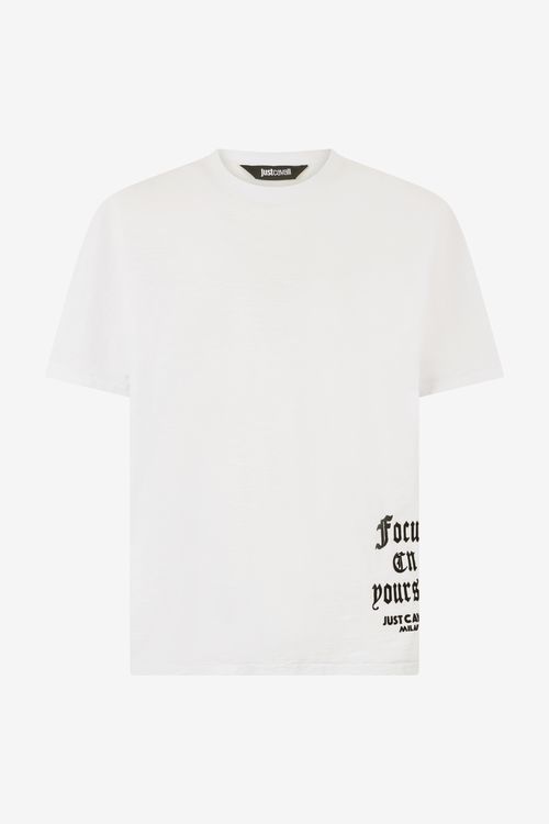 T-shirt With Mirrored Jaguar And Jc Monogram
