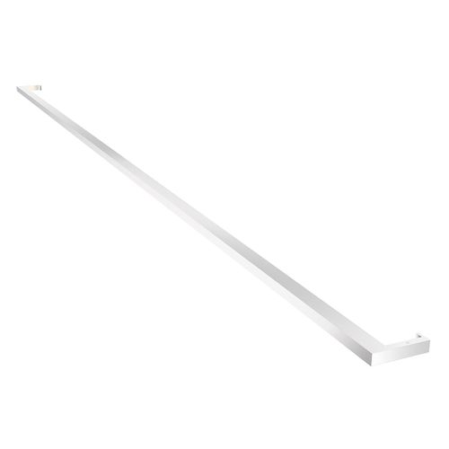 Thin-Line 1" Bathroom Vanity Light in Bright Satin Aluminu