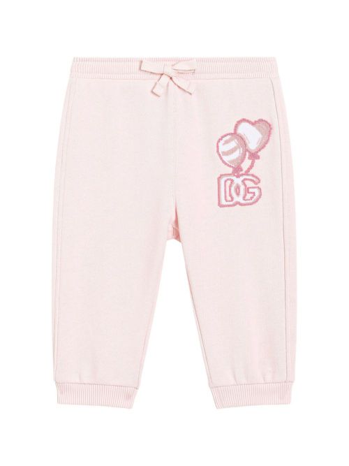 Logo-embroidered track pants - Pink