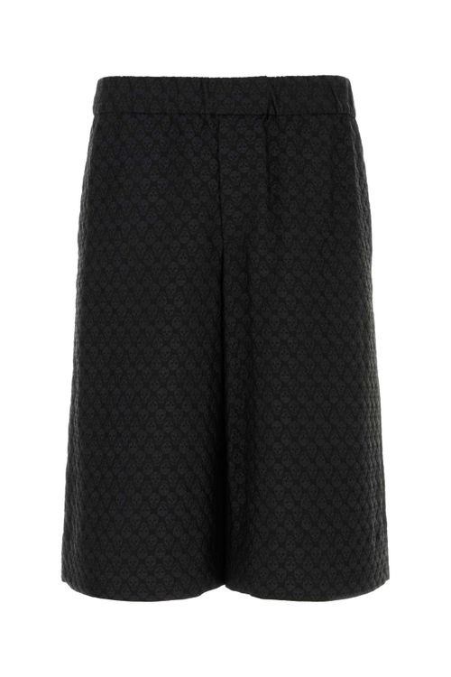 Pyjama Bermuda Shorts — Black