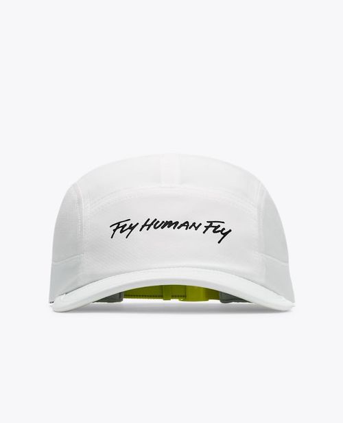 Hoka Run Hat in White/Multi