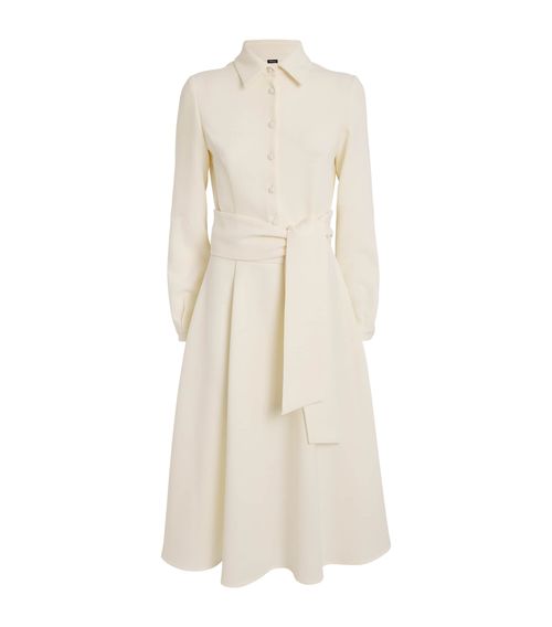 Wool Tailored Midi Dress
