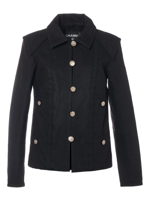 CHANEL Pre-Owned 2010s cotton jacket - Black