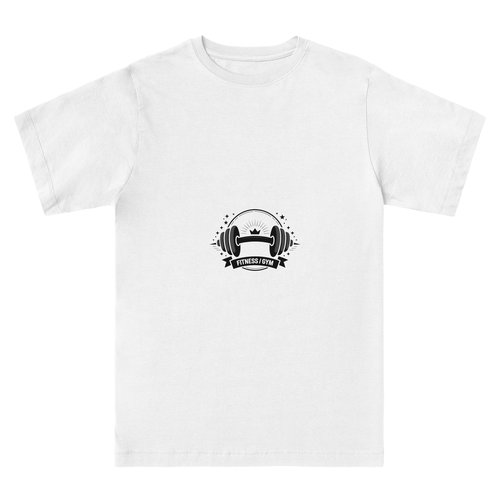 Fitness And Gym Motivation T-shirt in White - Sma