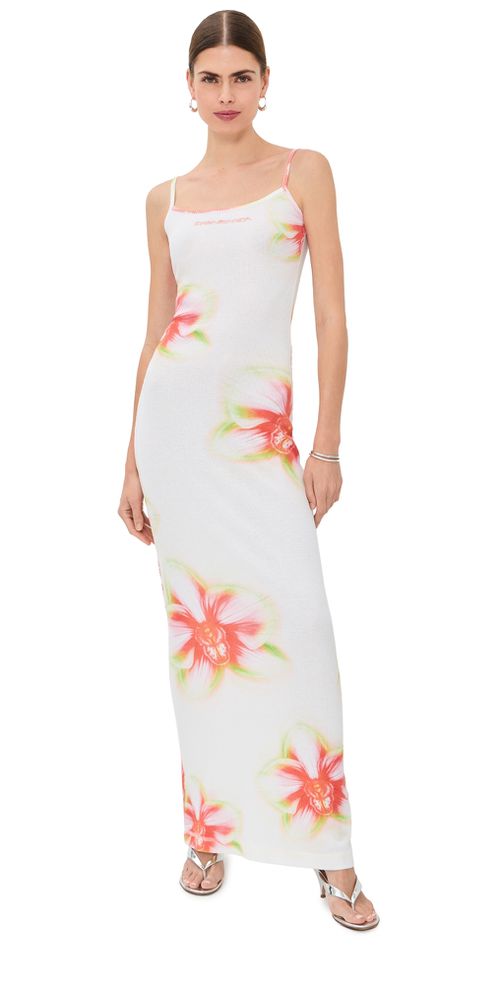 Glitch Orchid Soft Ribbed Maxi Dress Glitch Orchid