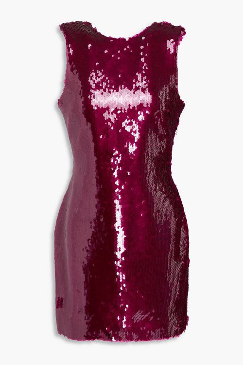 Ray sequined crepe mini dress - Purple - UK 6