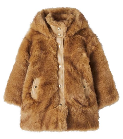 Chloé Kids Hooded teddy coat