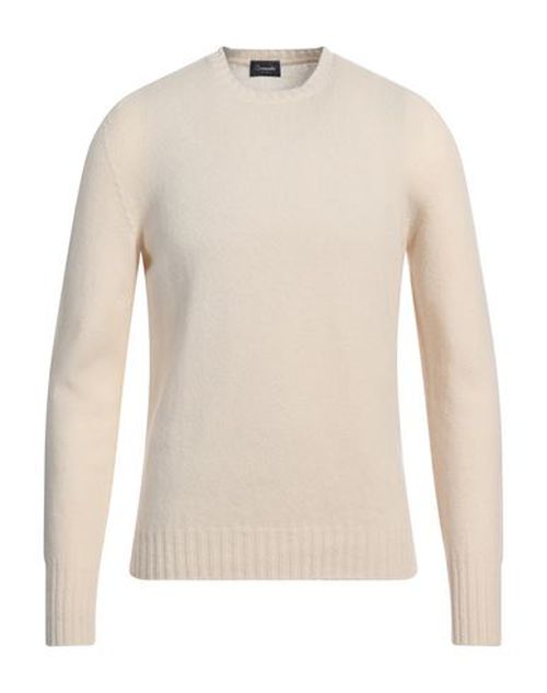 Man Sweater Ivory Size 44 Lambswool