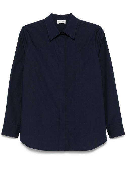 Cotton Shirt — Navy