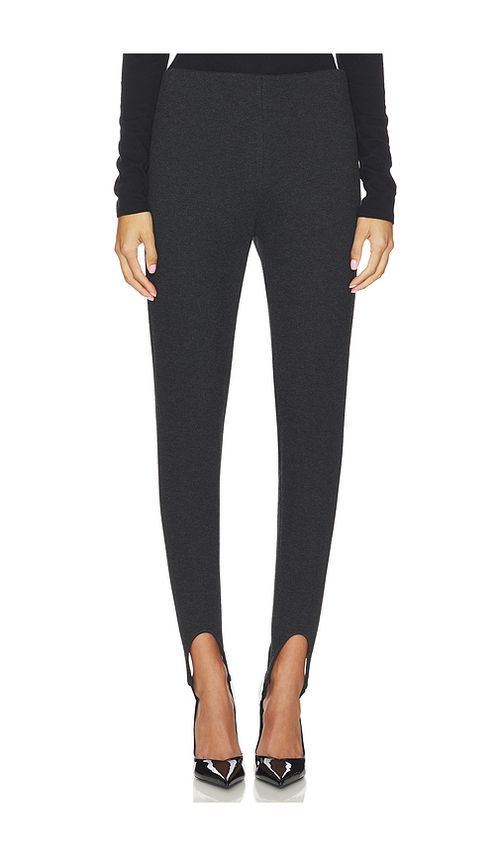 LAMARQUE Faustine Stirrup Pant in Charcoal. - S also in L