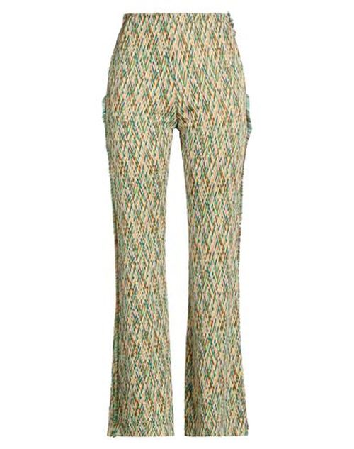 Woman Pants Pastel yellow Size 2 Viscose, Polyester, Elastane