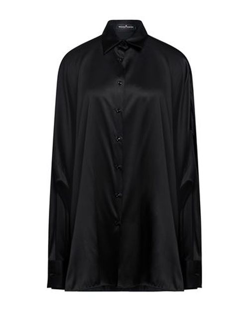 Woman Shirt Black Size 0 Silk, Elastane