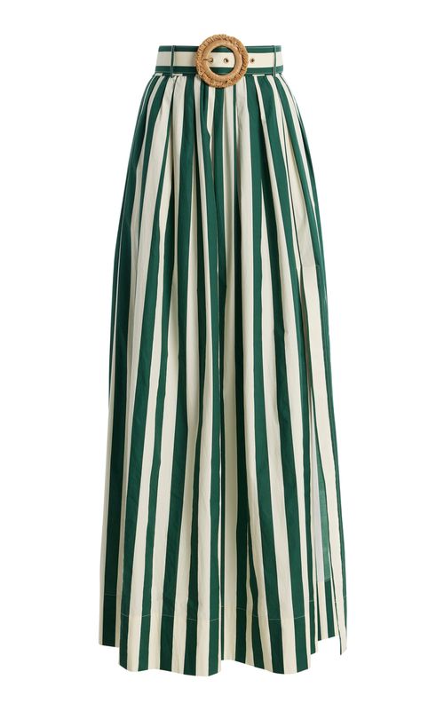 Greenfield Striped Cotton Maxi Skirt - Moda Operandi