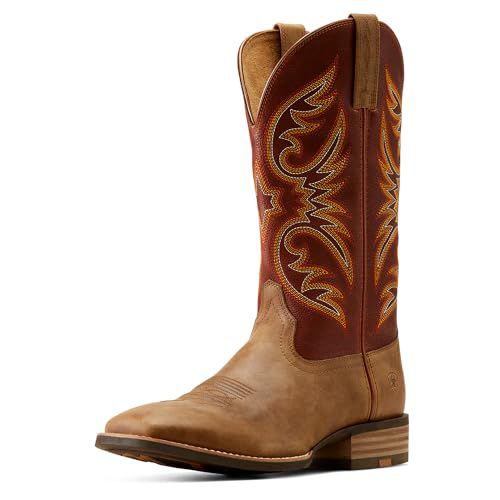 Ariat Men's Ricochet Western Boot - Gingersnap/Marble Brown