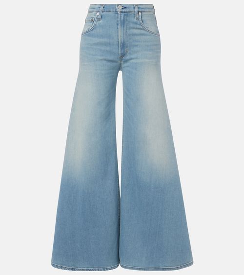 Amari high-rise wide-leg jeans
