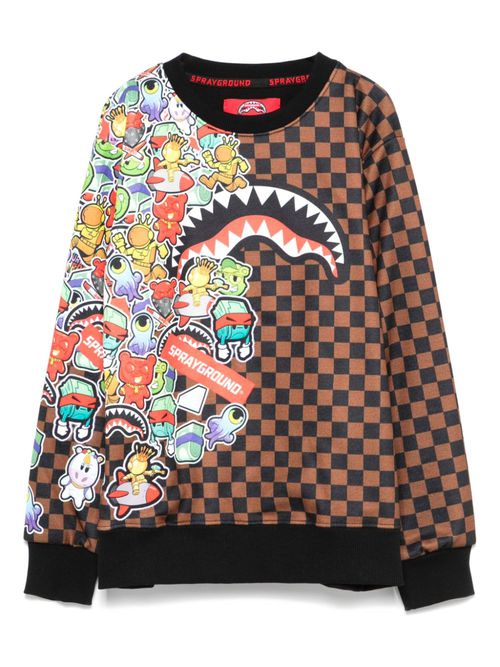 Sticker Bomb sweatshirt - Brown